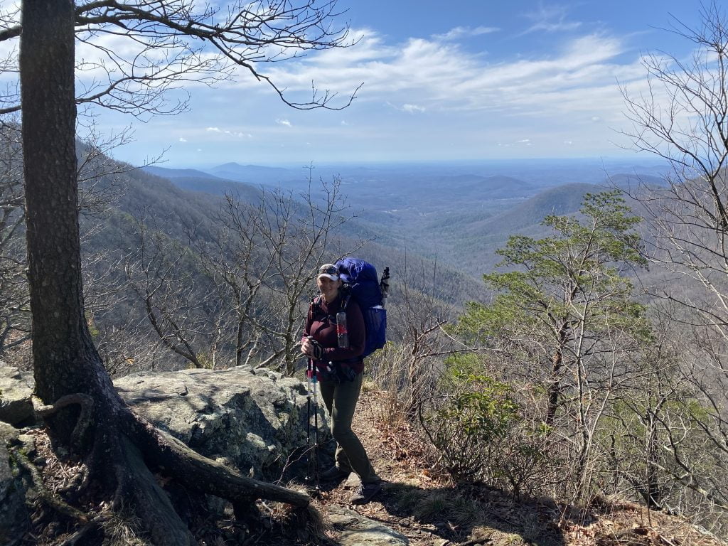 Day 8 of my Appalachian Trail Thru Hike, on top of Wildcat Mountain