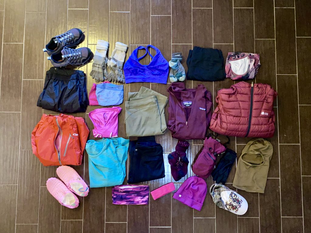 My appalachian trail clothing choices