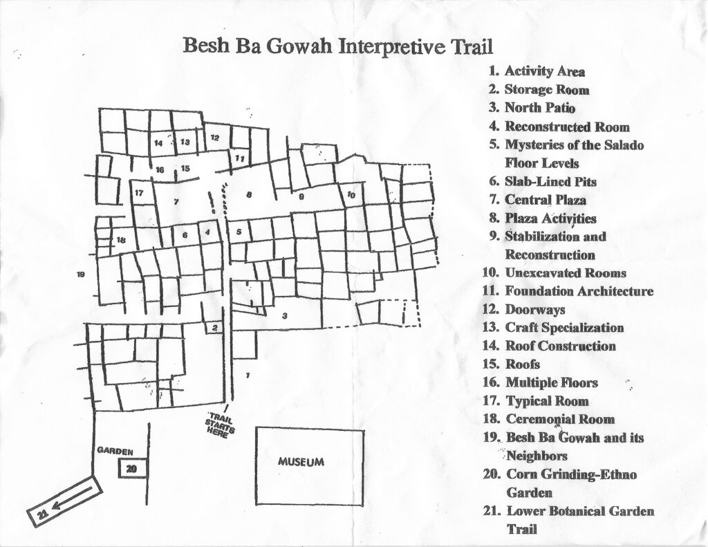 Map of Besh Ba Gowah