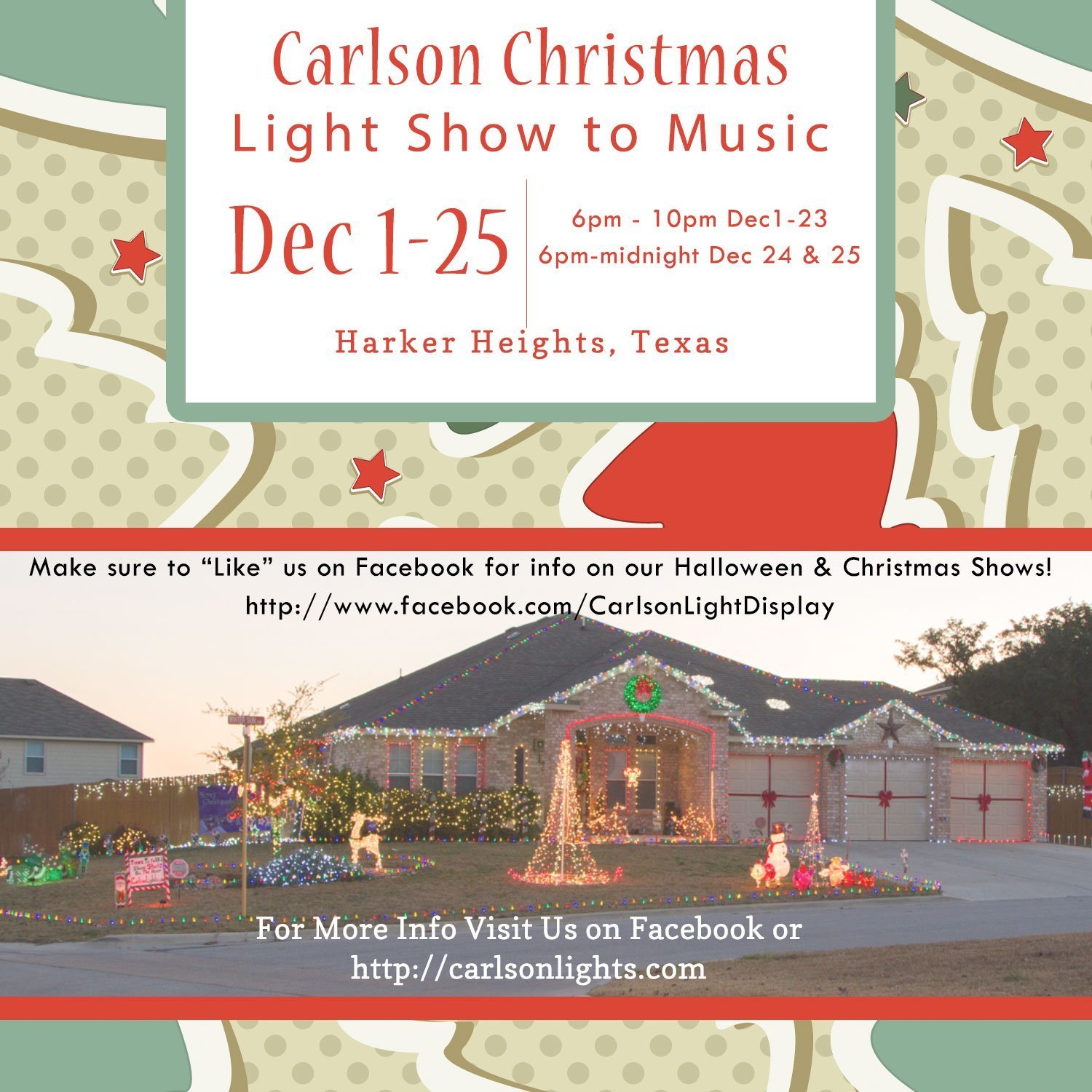 2019 Christmas Light Show to Music Fort Hood, Texas