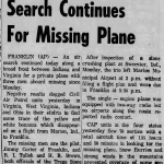 Dobie Mountain Plane Crash 1963 5