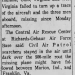 Dobie Mountain Plane Crash 1963 7