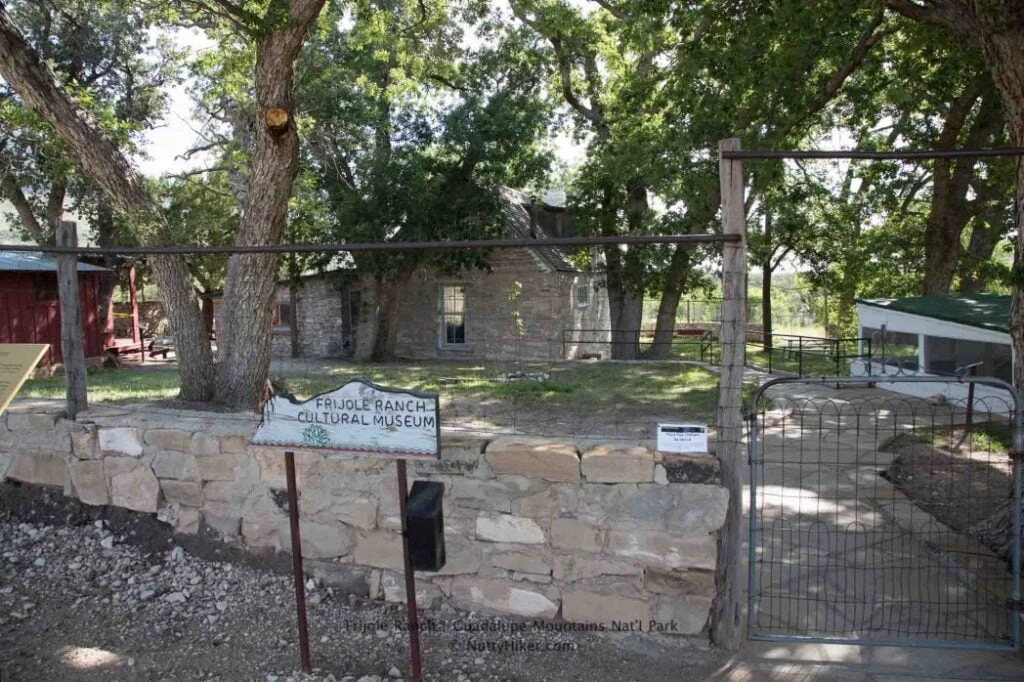 Frijole Ranch Museum at Guadalupe Mountains National Park in Texas