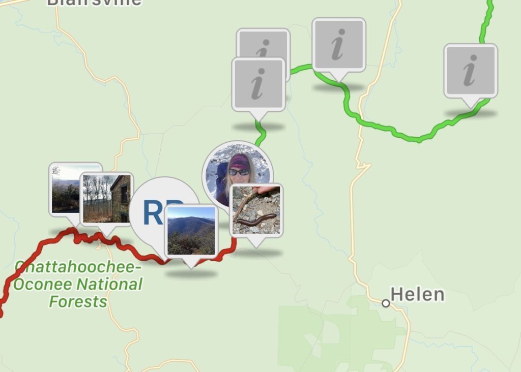 Walk The Distance App, Place Marker
