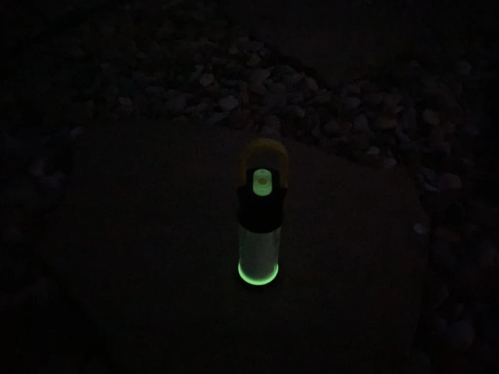 Glow in the dark feature of the LEDLENSER iA6R