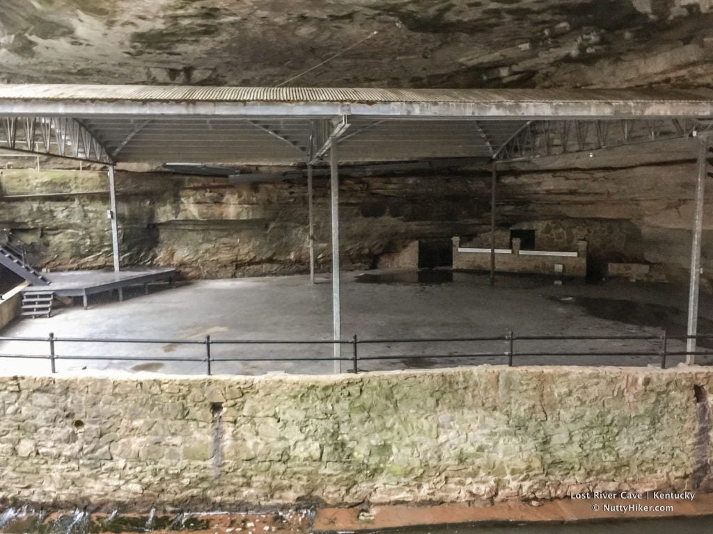 Lost River Cave in Kentucky dance club floor.