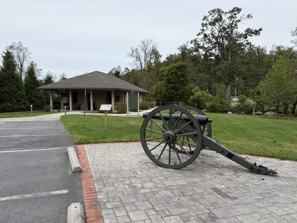 Cannon in front of Monterey Pass Battlefield visitor center