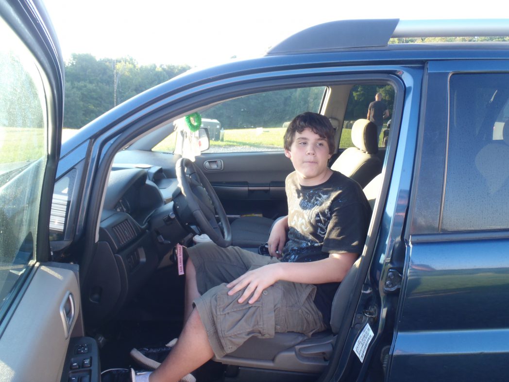 Teaching my oldest son how to drive