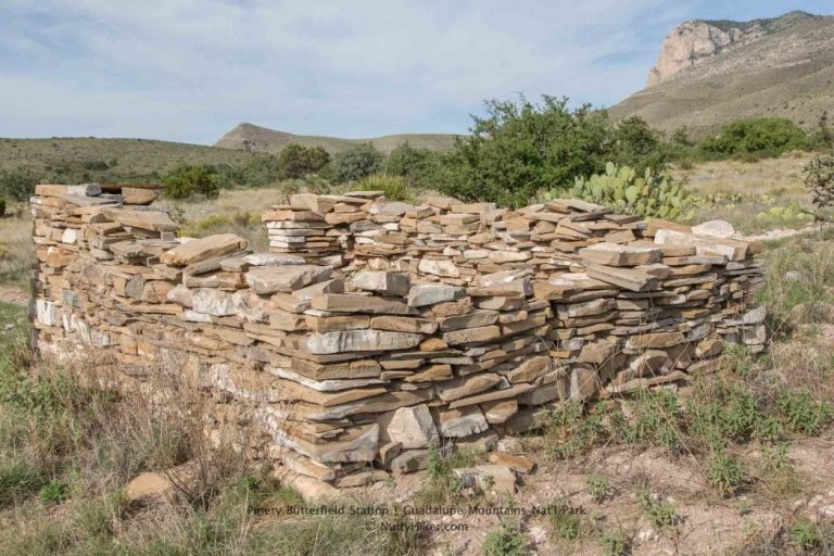 Pinery Nature Trail & Old Pinery Butterfield Station at Guadalupe Mountains National Park in Texas