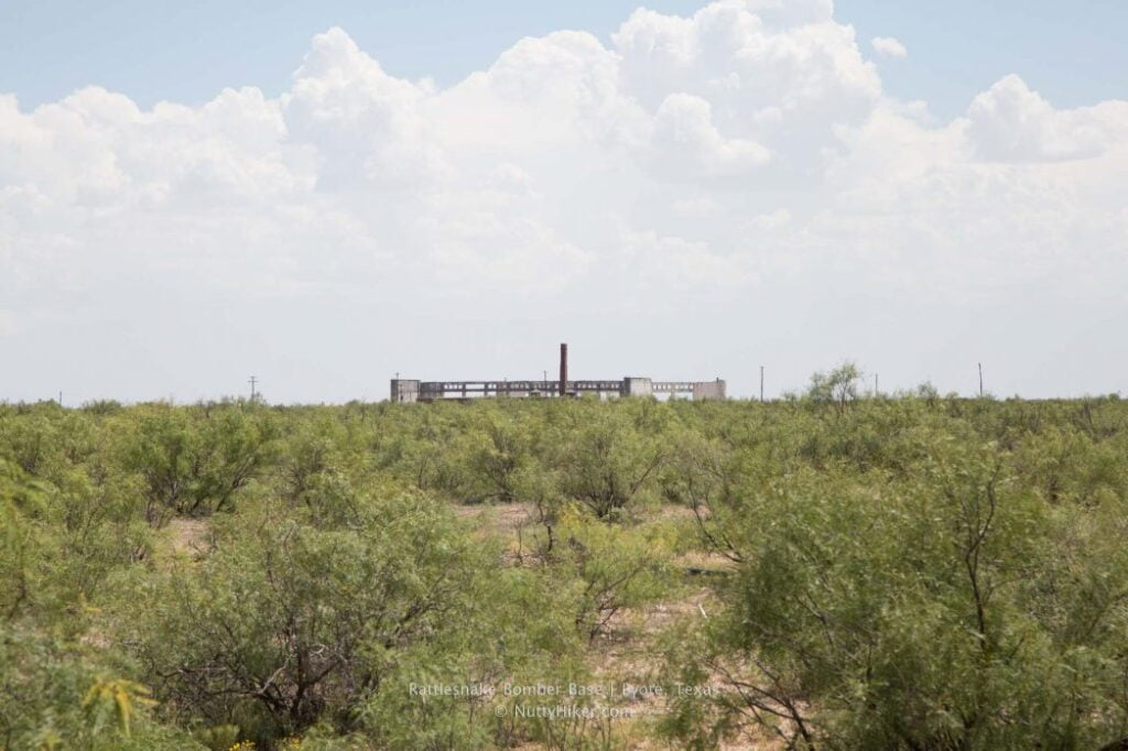 Rattlesnake Bomber Base in Pyote Texas is the old Pyote Army Air Force Base that once stored the bomber that dropped the first bomb on Hiroshima