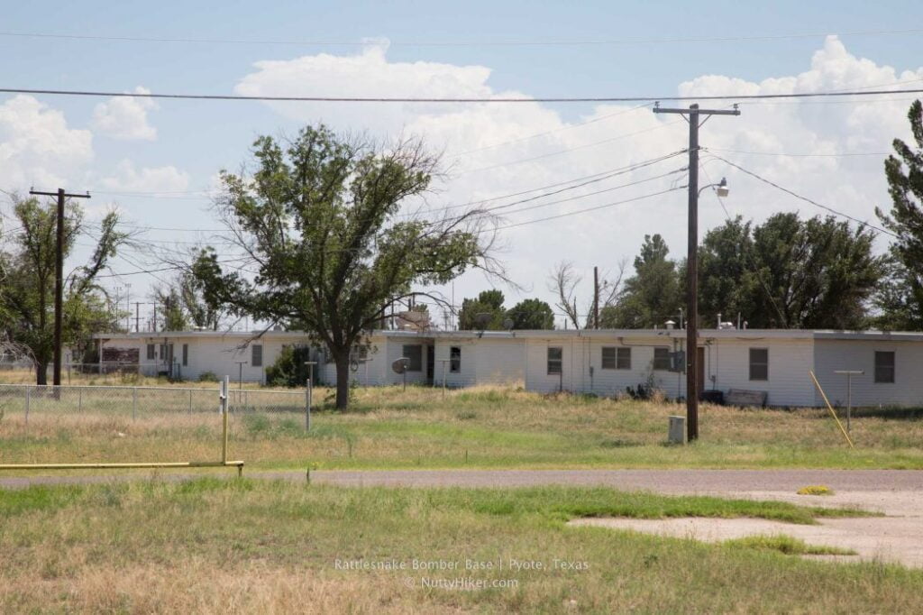 Rattlesnake Bomber Base in Pyote Texas is the old Pyote Army Air Force Base that once stored the bomber that dropped the first bomb on Hiroshima 