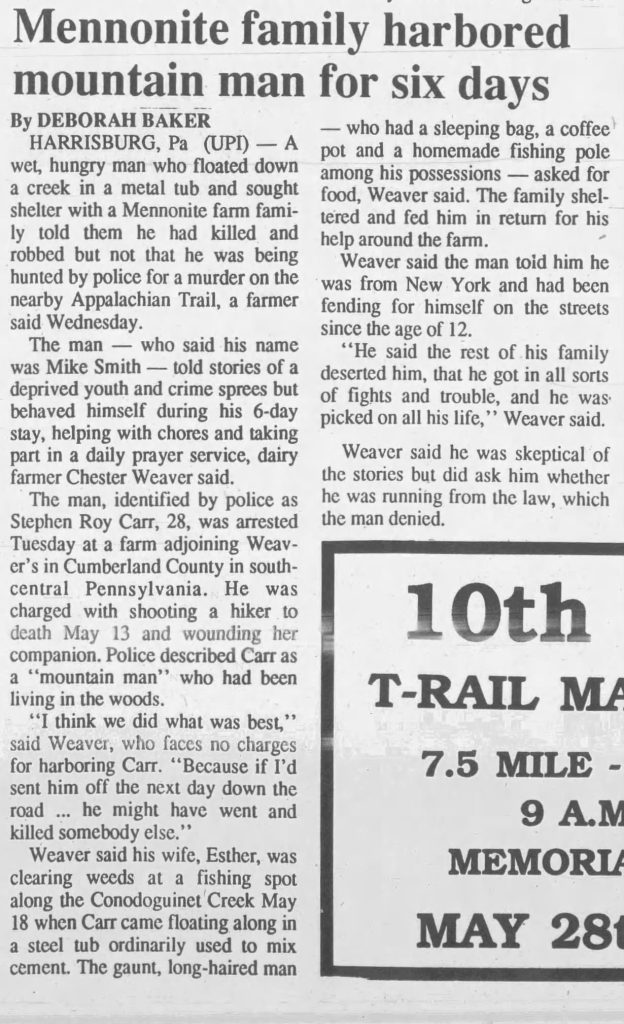 Rebecca Wight and Claudia Brenner murder danville news may 26 1988