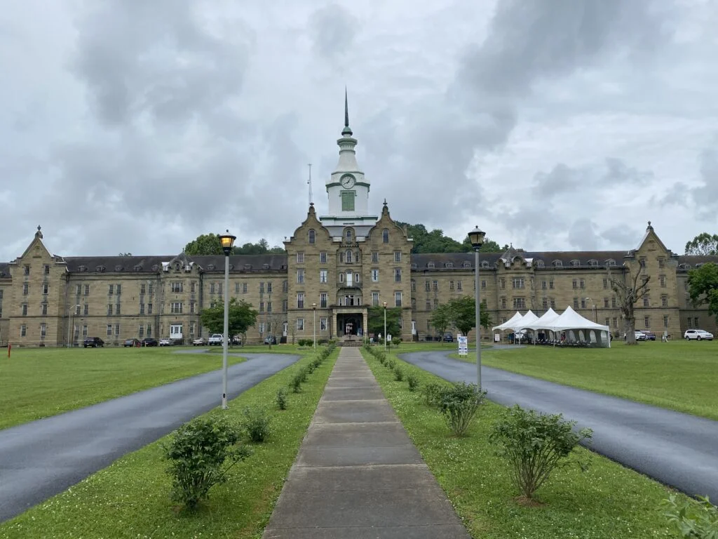 Main building at the Trans-Allegheny Lunatic Asylum