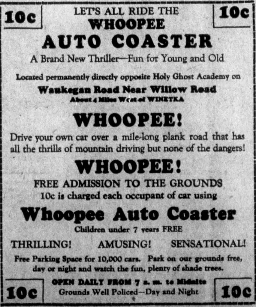 newspaper clipping of auto coatster ad