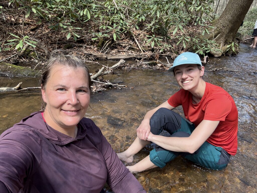 Appalachian Trail Day 3, sitting in Justus Creek