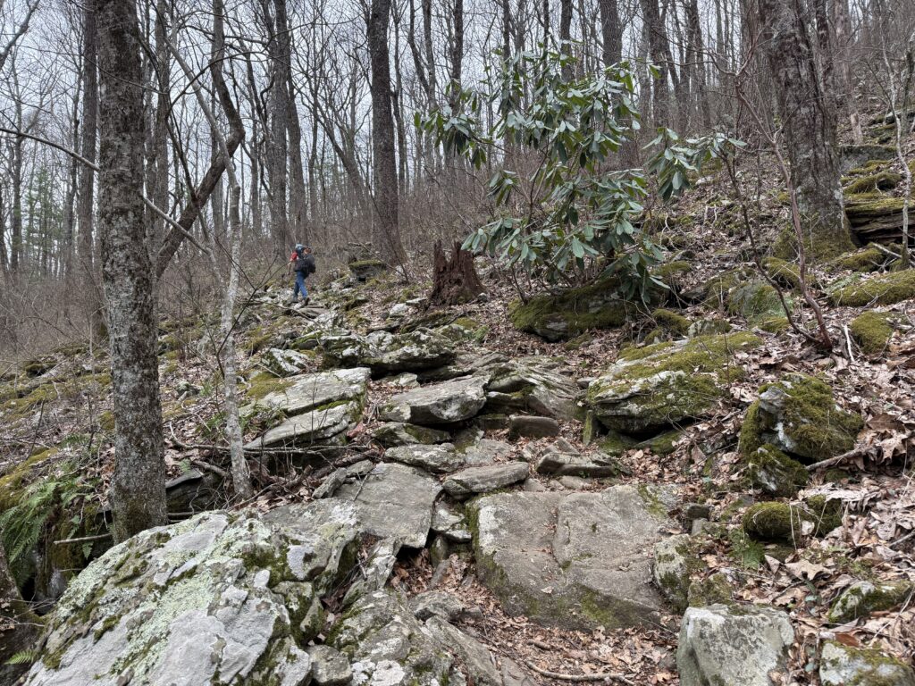 appalachian trail day 8 boulder field