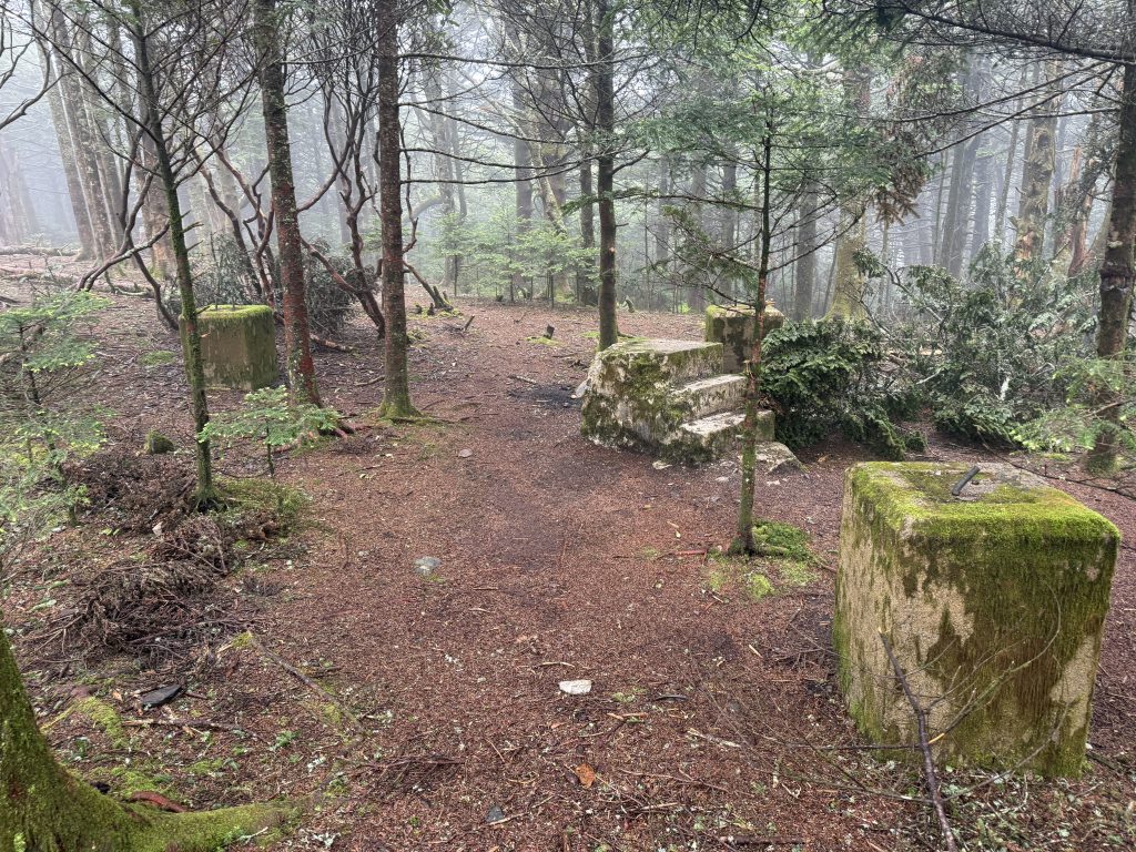 remnants of the roan high knob fire tower
