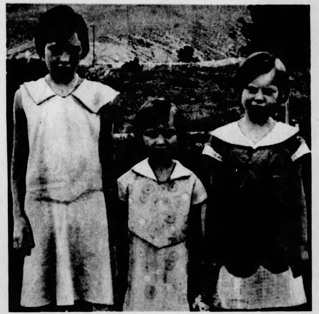 photo of the three girls whose bodies were found known as babe in the woods