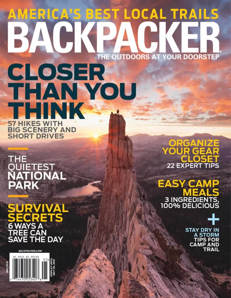 Backpacker magazine cover