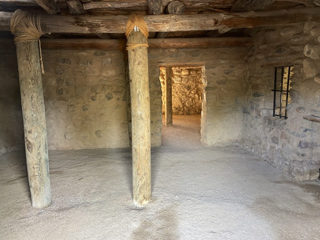 Inside one of the buildings at Besh Ba Gowah