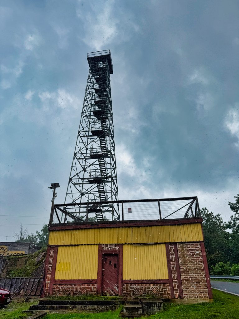 view of big walker lookout tower from the ground