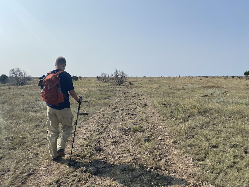 hiking on top of Black Mesa, Oklahoma high point