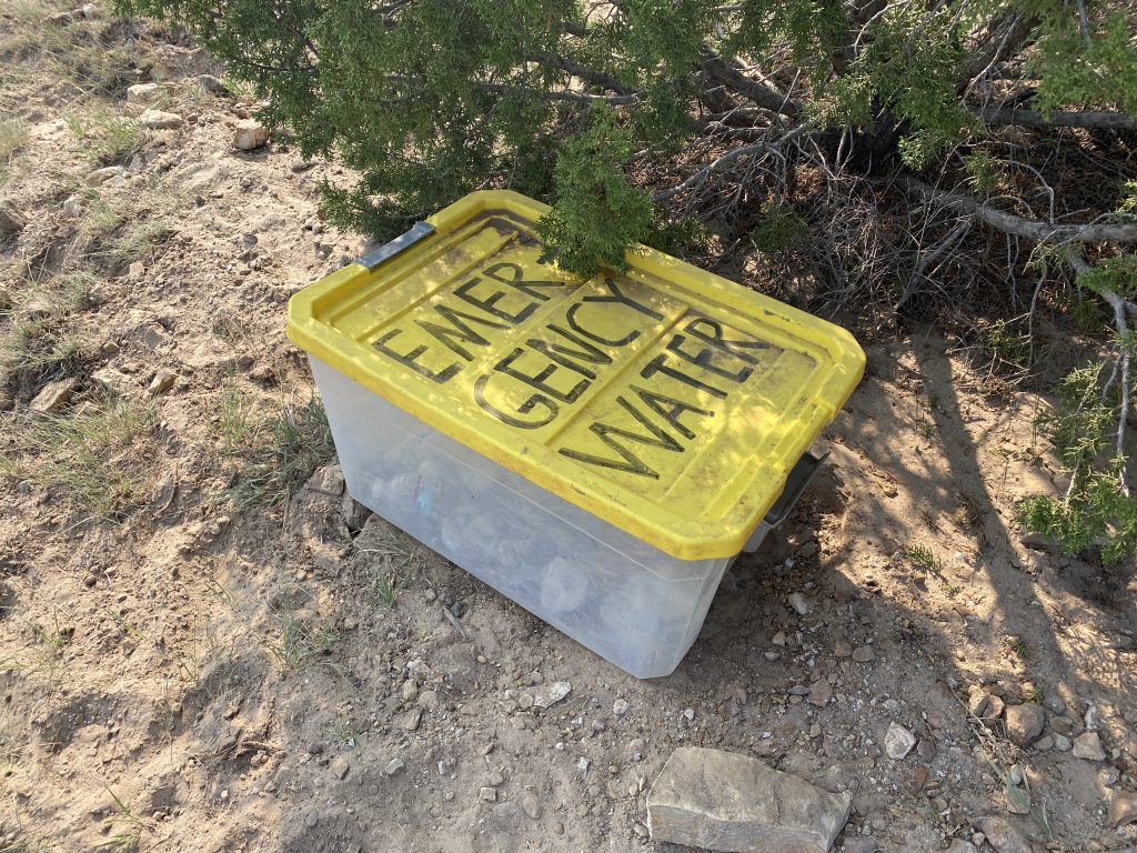 water cache on Black Mesa, Oklahoma high point
