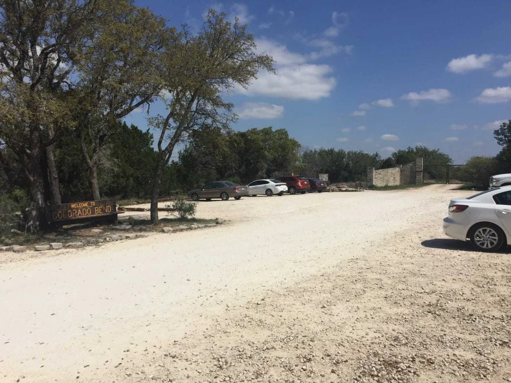 Colorado Bend State Park, Gorman Falls Trail Parking Lot