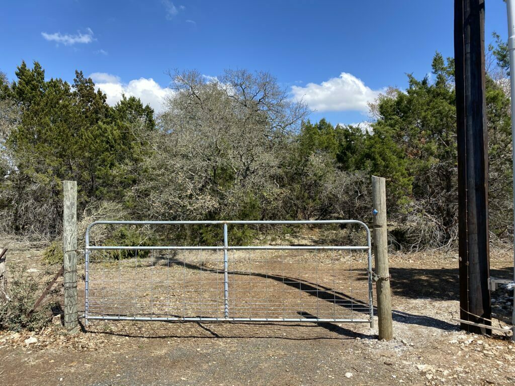 Entrance for Buttercup Creek Cave Preserve at the Ranch at Cypress Creek Park.