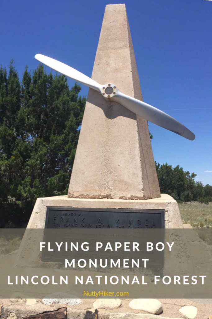 Flying Paper Boy Monument in Lincoln National Forest New Mexico
