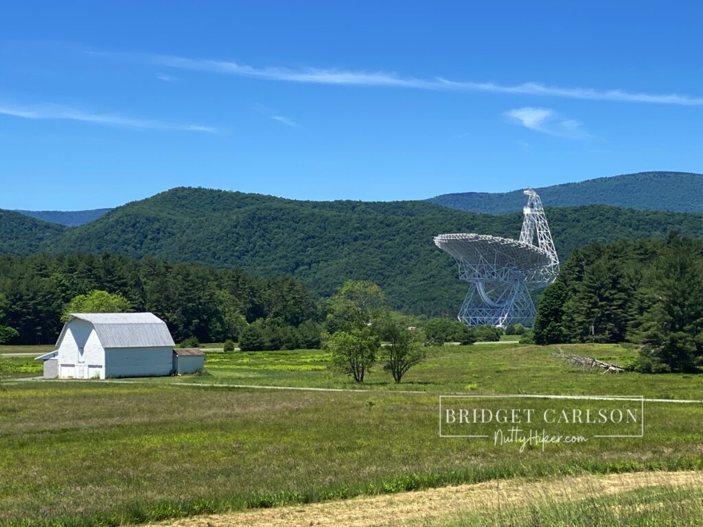 Green Bank Observatory - Where Cell Phones, WiFi, and Gas Powered Vehicles aren't allowed.