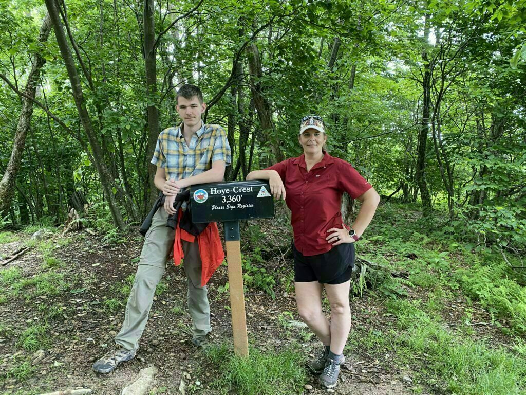 Hiking to Hoye Crest on Backbone Mountain; Maryland Highpoint