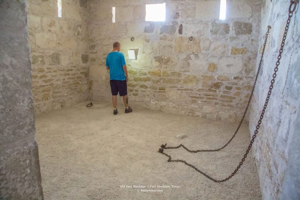 Old Historic Fort Stockton Guard House (Prisoner Area)