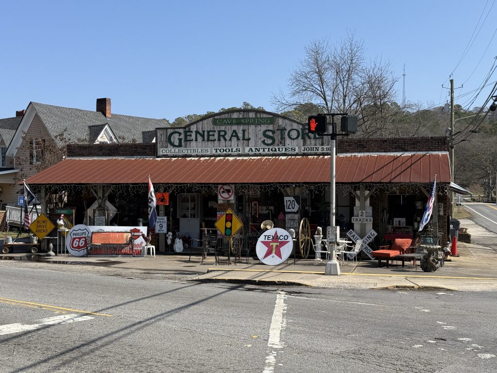 Old general store in cave spring georgia