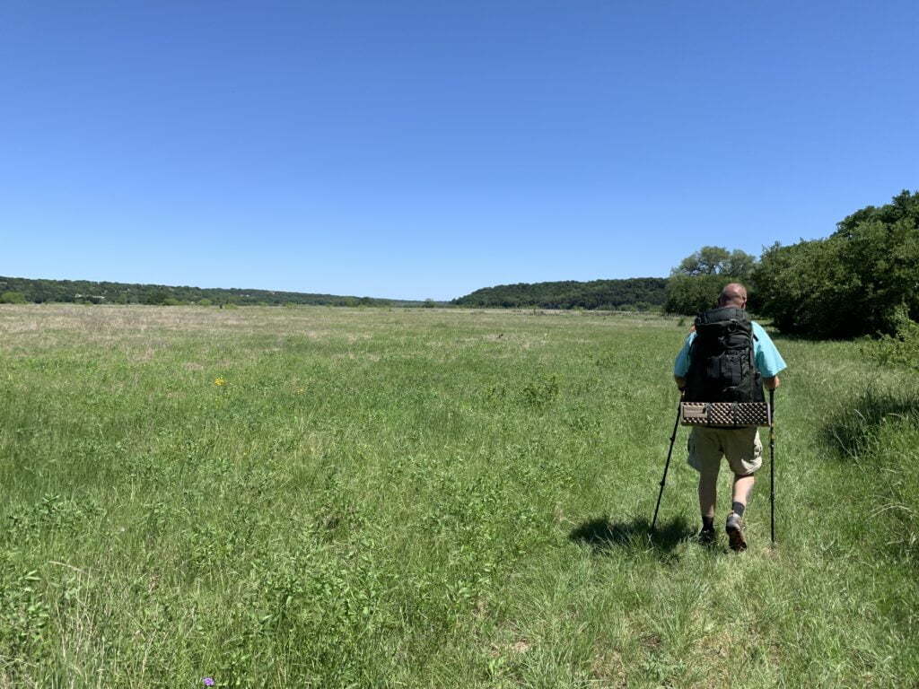 Prairie walk after Tejas park along Goodwater Loop