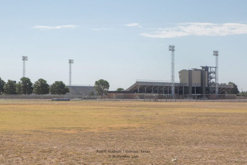 Ratliff Stadium is the home and filming location of Friday Night Lights a book based on the true story of a West Texas High School Football Team.