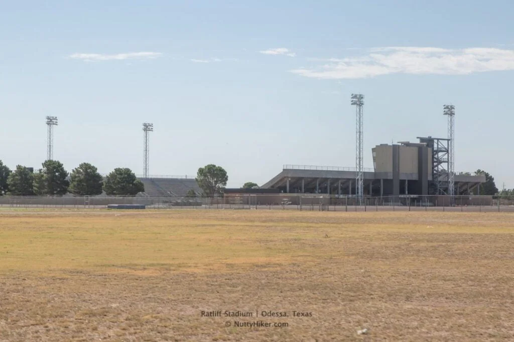 Ratliff Stadium is the home and filming location of Friday Night Lights a book based on the true story of a West Texas High School Football Team.