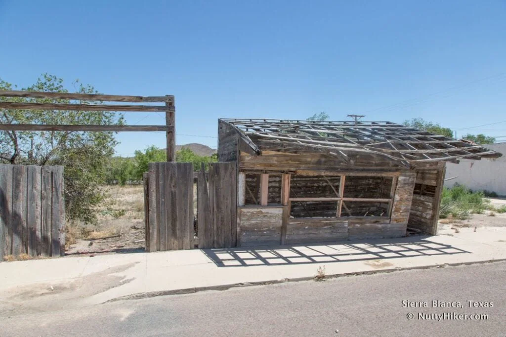 Old building remnants in Sierra Blanca Texas