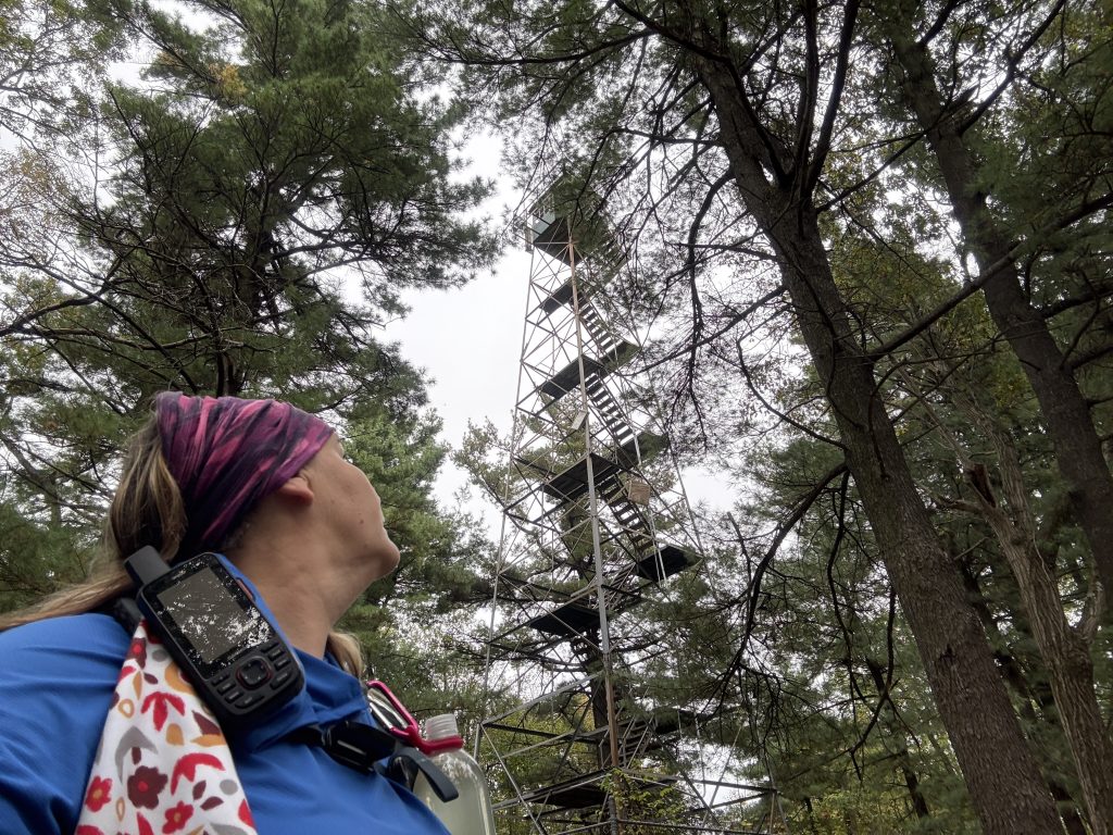 snowy mountain fire tower nuttyhiker