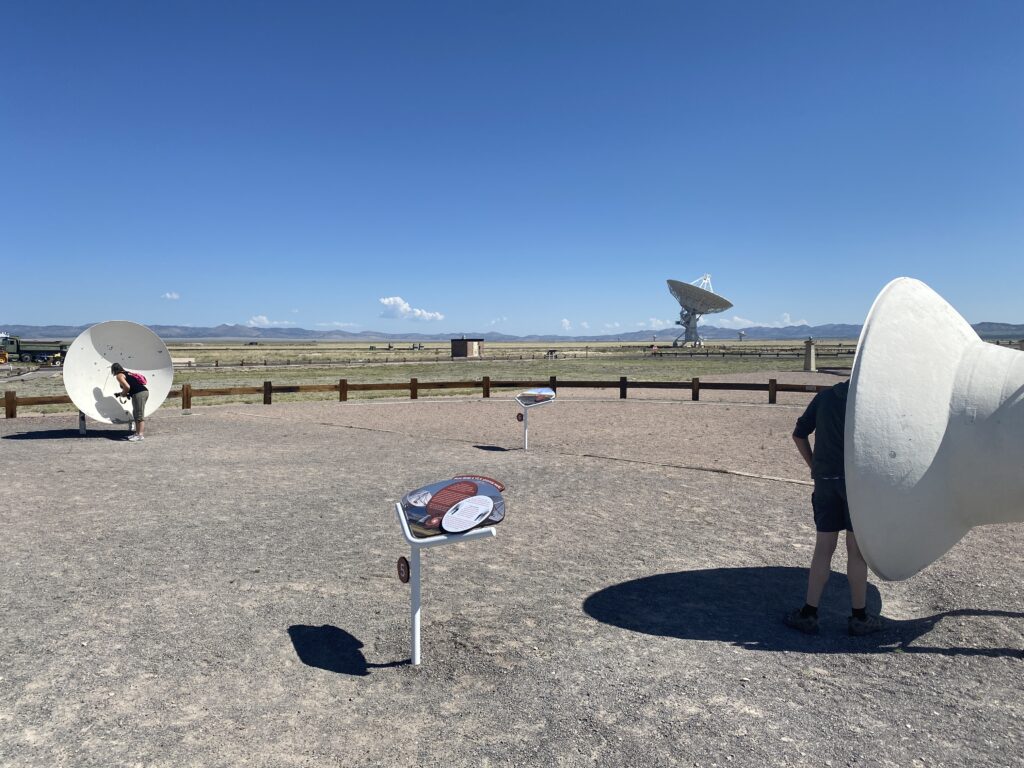 whisper dishes at the very large array